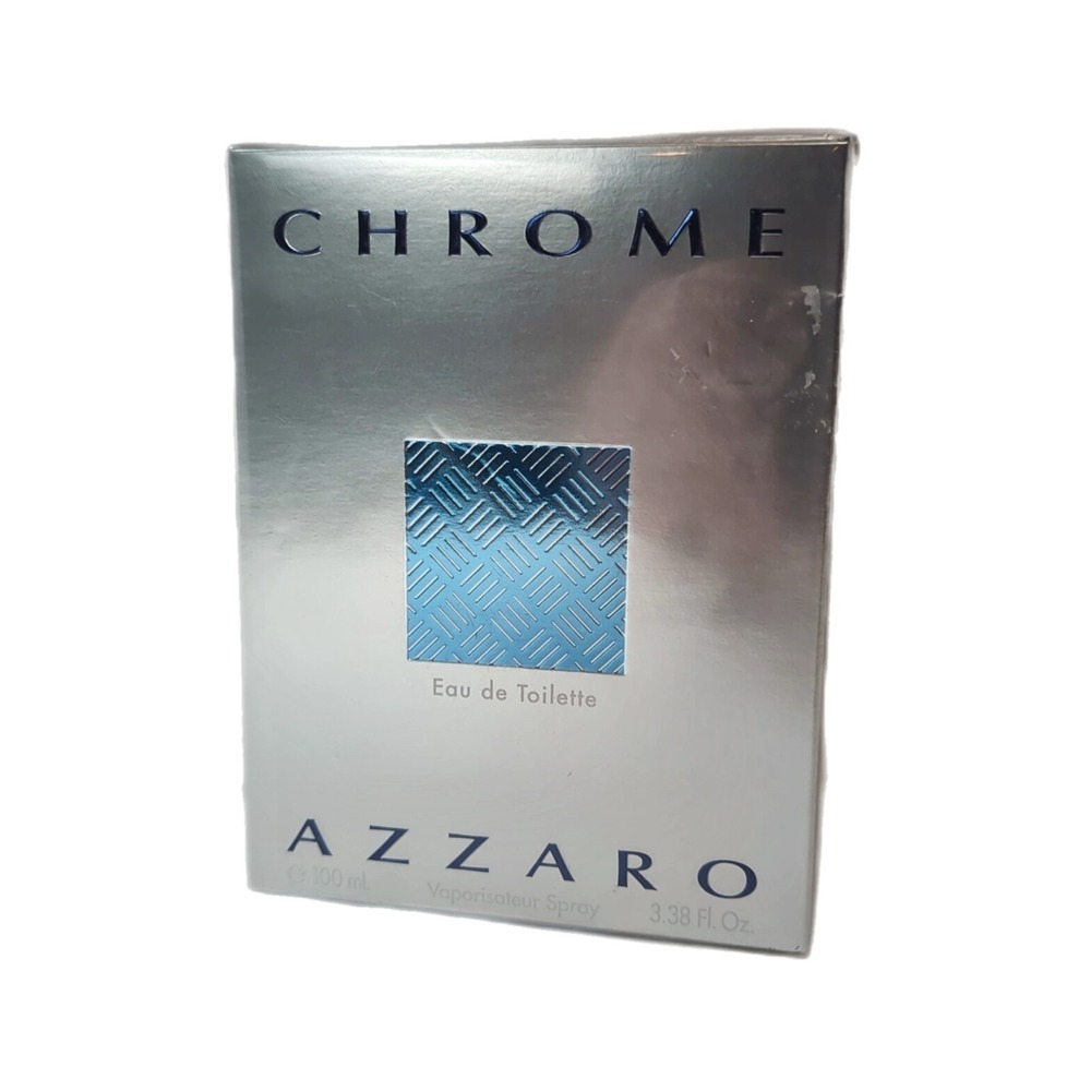 Azzaro Chrome for Men 3.3 oz Eau de Toilette Spray Authentic New & Sealed